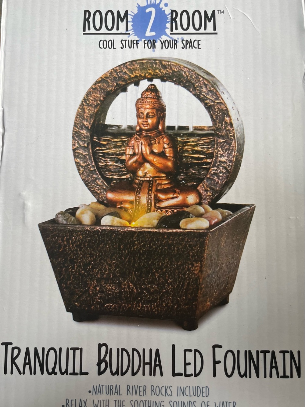 Tranquil Buddha LED Fountain - Bronze